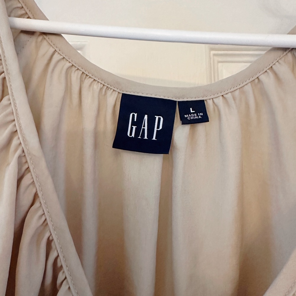 Button-Front Smocked Hem Top From Gap - image 3